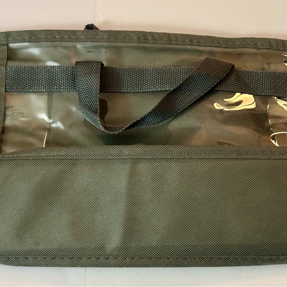 Clear See-Through Zipper Bag with Gray Handles – Versatile & Spacious - Picture 2 of 16